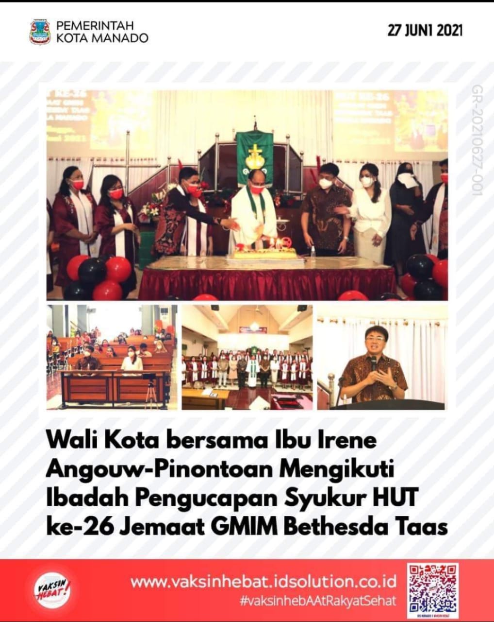 WALIKOTA ANDREI TERUS MINTA DUKUNGAN